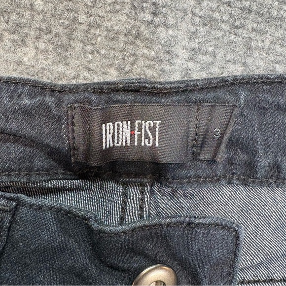 Iron Fist Misfits Jeans Womens 3 (26x30) Black Skinny Goth Punk Horror Skull - Picture 5 of 13